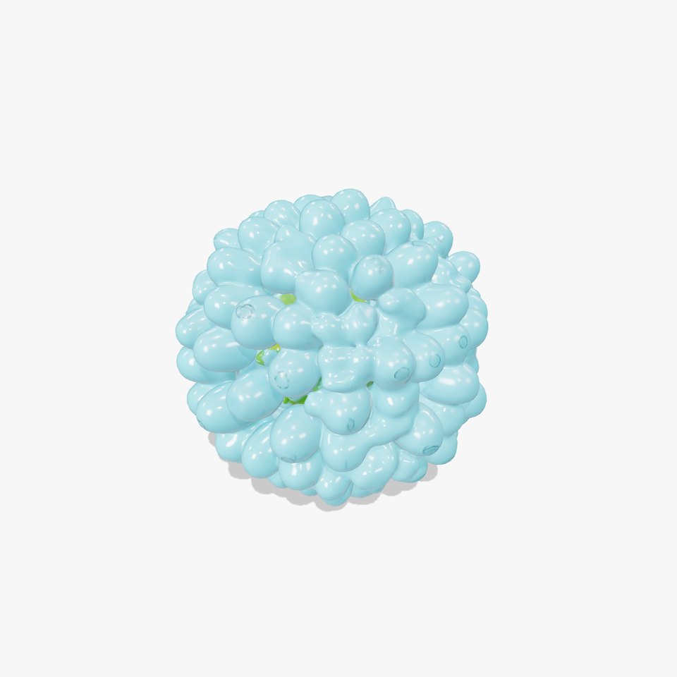 Turquoise Bubble Sphere model pack